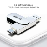 Kinzdi 128GB USB 3.0 + Type-C 3.0 Interface Metal Twister Flash Disk V11 - Image 5