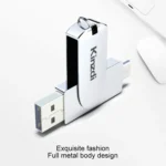 Kinzdi 32GB USB 3.0 + Type-C 3.0 Interface Metal Twister Flash Disk V11 - Image 6