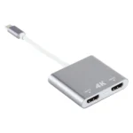 4K Ultra HD Dual HDMI Interface Output to USB-C / Type-C Adapter - Image 2