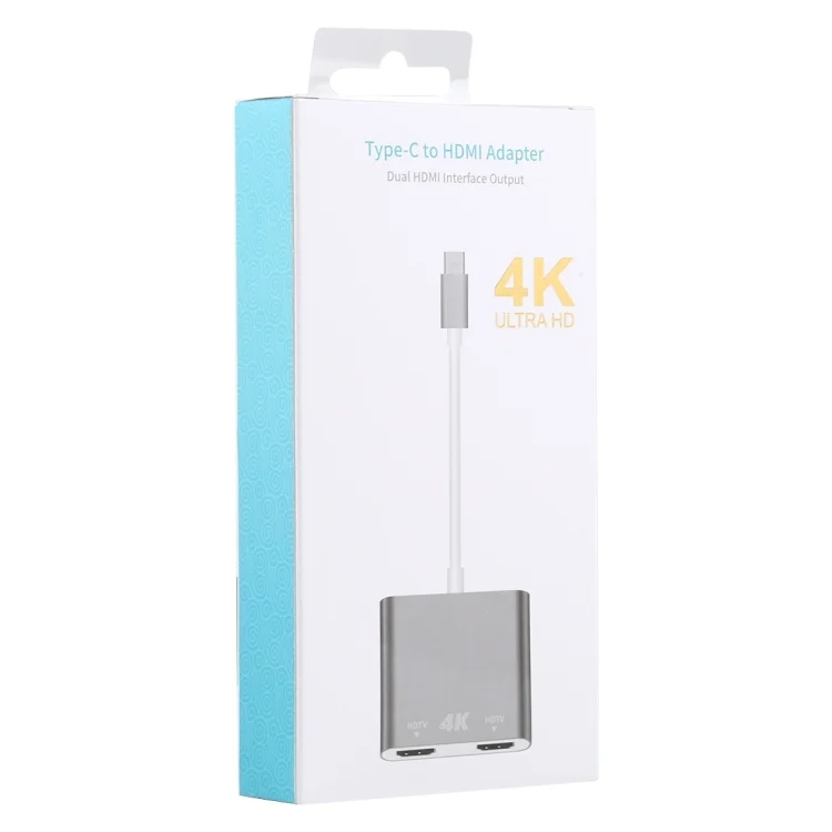 SAS5567_4.webp 4K Ultra HD Dual HDMI Interface Output to USB-C / Type-C Adapter - Image 5