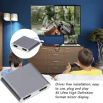 4K Ultra HD Dual HDMI Interface Output to USB-C / Type-C Adapter - Image 6