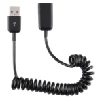 USB Male to USB Female Laptop Spring Charging Cable - Image 4
