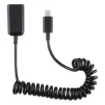 Mini 5 Pin Male to USB Female Laptop Spring Charging Cable - Image 4