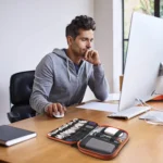 Multi-functional Headphone Charger Data Cable Storage Bag Portable Power Pack, Size:M, 25 x 18 x 5cm - Image 8