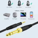 ZS0088 For Audio-Technica ATH-M50X / ATH-M40X Spring Headset Audio Cable, Cable Length: 1.4m-3m - Image 5