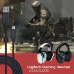 ZS0155 For Logitech G633 / G633s USB Headset Audio Cable Support Call / Headset Lighting, Cable Length: 2m - Image 7