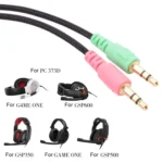 ZS0076 PC Version Gaming Headphone Cable for Sennheiser PC 373D GSP350 GSP500 GSP600 G4ME ONE GAME ZERO - Image 5
