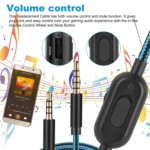 ZS0162 Wired Control Version Gaming Headset Audio Cable for Logitech Astro A10 A40 A30 - Image 6