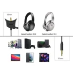 ZS0217 Gaming Noise Cancelling Headphone Cable for BOSE QC35I / QC35II - Image 3
