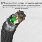 ZS0027 3.5mm to A2DC Headphone Audio Cable for Audio-technica ATH-LS50 E40 E70 CKR100 CKS1100 - Image 3