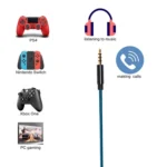ZS0158 Straight Plug Gaming Headset Audio Cable for SteelSeries Arctis 3 / 5 / 7 - Image 4