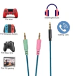 ZS0158 Straight Plug + Adapter Cable Gaming Headset Audio Cable for SteelSeries Arctis 3 / 5 / 7 - Image 5