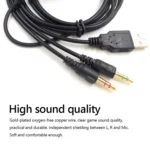 ZS0224 3-Prong Headphone Audio Cable for SteelSeries Arctis 3 / 5 / 7 / Pro - Image 3
