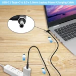 USB-C / Type-C to 3.0 x 1.0mm Laptop Power Charging Cable, Cable Length: about 1.5m - Image 6