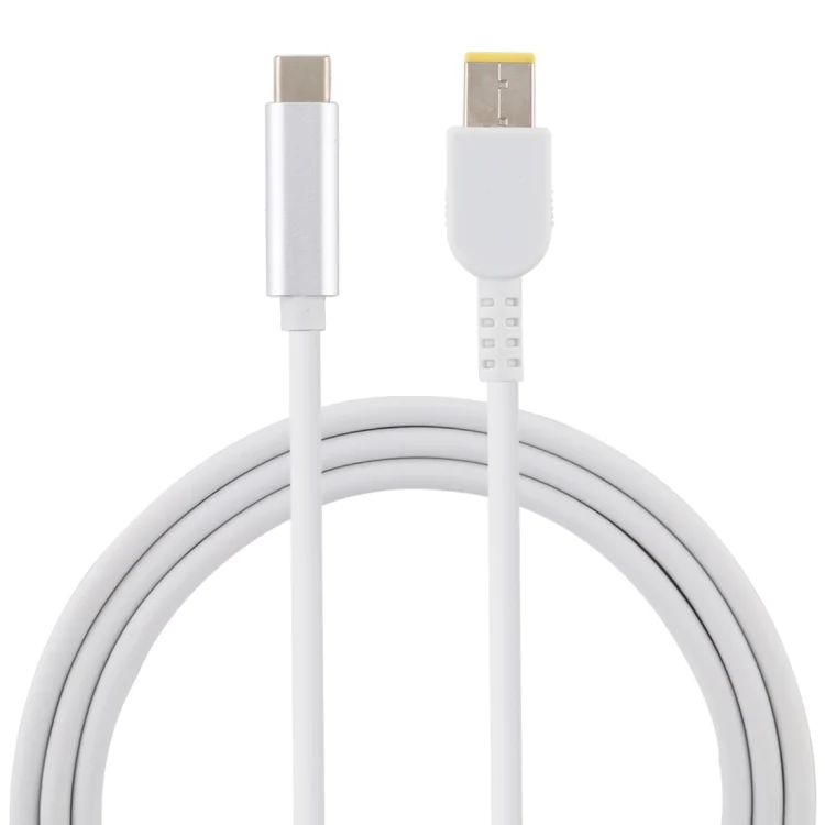 USB-C / Type-C to Big Square Male Laptop Power Charging Cable for Lenovo, Cable Length: about 1.5m