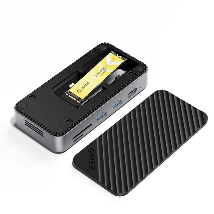ORICO DPM2P9 V1 10 in 1 HUB Docking Station with M.2 NVMe/NGFF SSD Enclosure and Cooling Fan