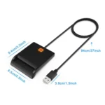 ROCKETEK SCR1 CAC ID SIM Chip Smart Card Reader - Image 3