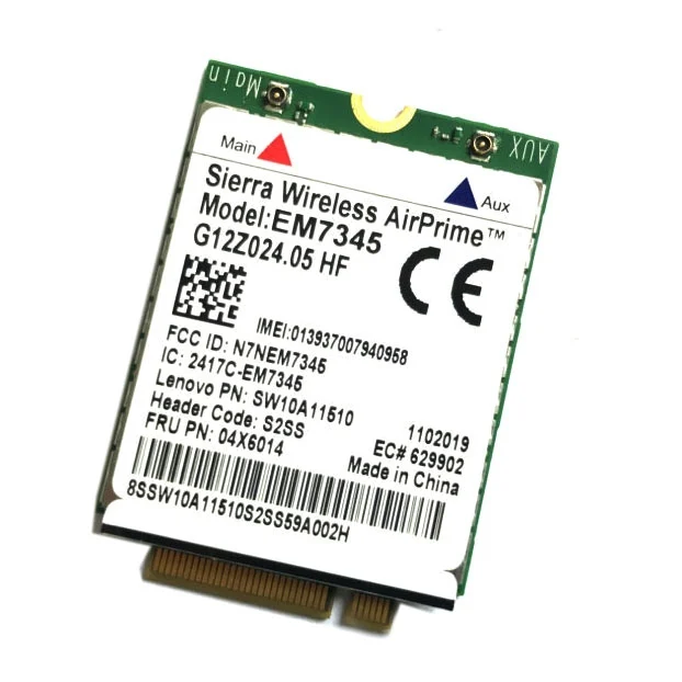 SP5211_1.webp EM7345 4G Module NGFF M.2 WWAN Card 04 x 6014 4G LTE / HSPA + 42Mbps Card for Lenovo IBM / ThinkPad T450 / X240 - Image 2