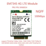 EM7345 4G Module NGFF M.2 WWAN Card 04 x 6014 4G LTE / HSPA + 42Mbps Card for Lenovo IBM / ThinkPad T450 / X240 - Image 4