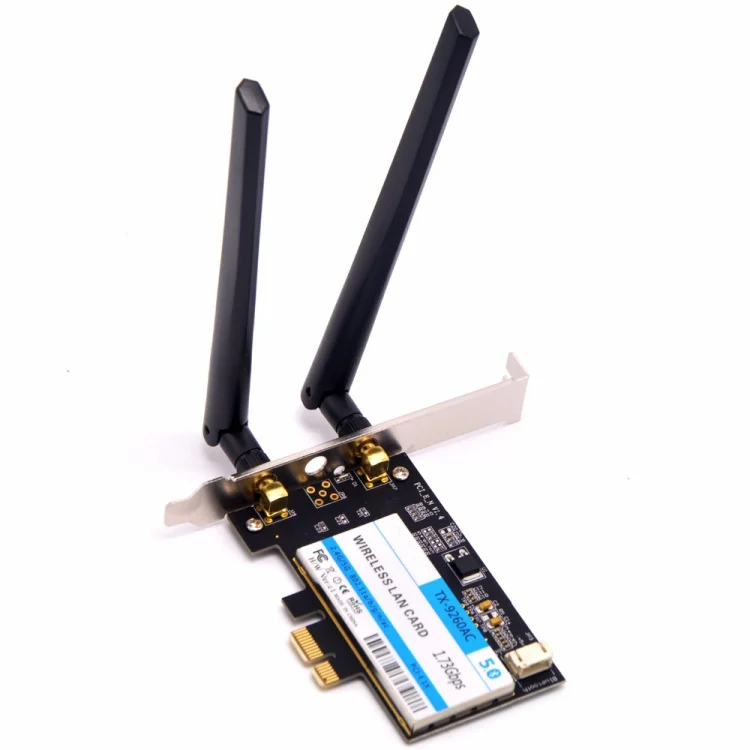 SP5215_1.webp TX-9260AC Wireless-AC Dual Band 802.11ac 1730Mbps Desktop PCI-e WiFi Adapter + Bluetooth 5.0 WLAN Network Card for Intel 9260ac - Image 2