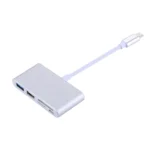 5 in 1 Micro SD + SD + USB 3.0 + USB 2.0 + Micro USB Port to USB-C / Type-C OTG COMBO Adapter Card Reader for Tablet, Smartphone, PC - Image 3