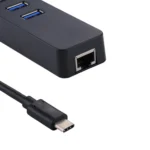 USB-C / Type-C to 3 USB 3.0 Ports HUB + RJ45 High Speed Gigabit Ethernet Adapter Multi-function LAN Adapter - Image 5