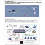 ESCAM POE 8+2 10-Port Fast Ethernet Switch 8-Port POE 10/100M 120W Network Switch, Transmission Distance: 150m - Image 8