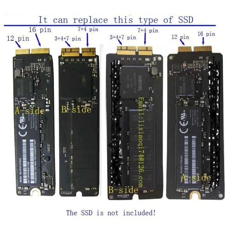 SPS1723_3.webp NVMe M.2 NGFF SSD Adapter Card for MacBook Air A1466 A1465 - Image 4