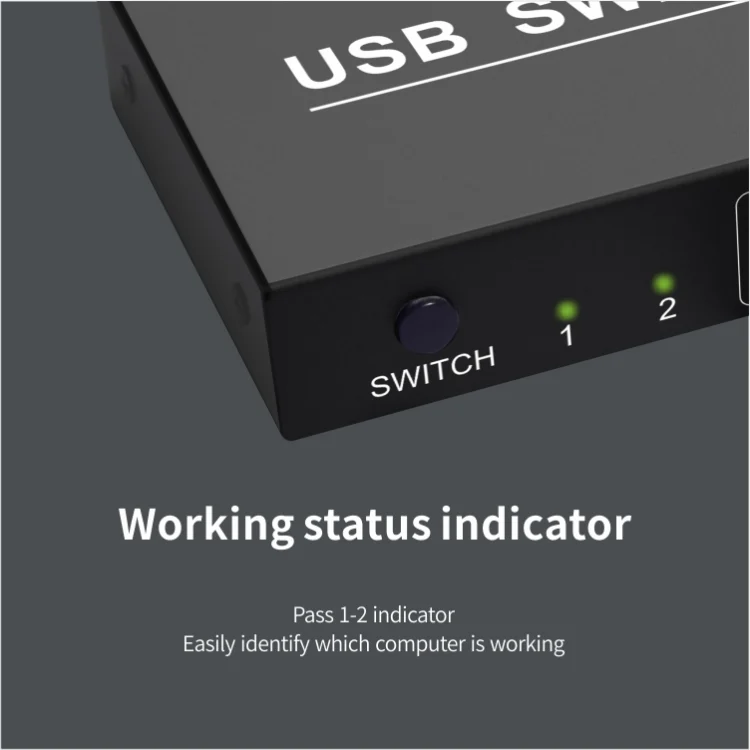 SYA000206_3.webp 2x4 USB Switch 2 Port PCs Sharing 4 Devices for Printer Keyboard Mouse Monitor - Image 4