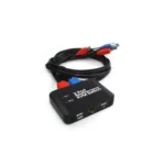2 Ports USB HDMI KVM Switch Switcher with Cable for Monitor, Keyboard, Mouse, HDMI Switch, Support U Disk Read - Image 3