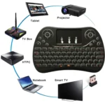 I8 Max 2.4GHz Mini Wireless Keyboard with Touchpad Rechargeable Fly Air Mouse Smart Game 7-color Backlit - Image 5