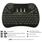 I8 Max 2.4GHz Mini Wireless Keyboard with Touchpad Rechargeable Fly Air Mouse Smart Game 7-color Backlit - Image 9
