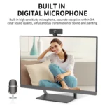 Gsou T16s 1080P HD Webcam with Cover Built-in Microphone for Online Classes Broadcast Conference Video - Image 5