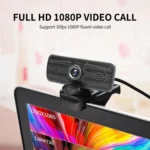 Gsou T16s 1080P HD Webcam with Cover Built-in Microphone for Online Classes Broadcast Conference Video - Image 6