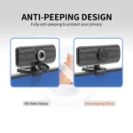 Gsou T16s 1080P HD Webcam with Cover Built-in Microphone for Online Classes Broadcast Conference Video - Image 10