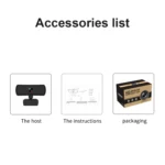 C3 400W Pixels 2K Resolution Auto Focus HD 1080P Webcam 360 Rotation For Live Broadcast Video Conference Work WebCamera With Mic USB Driver-free - Image 11