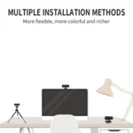 C3 400W Pixels 2K Resolution Auto Focus HD 1080P Webcam 360 Rotation For Live Broadcast Video Conference Work WebCamera With Mic USB Driver-free - Image 9