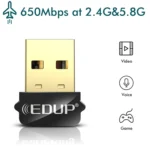 EDUP EP-AC1651 USB WIFI Adapter 650Mbps Dual Band 5G/2.4GHz External Wireless Network Card Wifi Dongle Receiver for Laptop Windows MacOS - Image 3