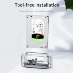 ORICO 6139C3-G2 3.5 inch Transparent USB3.1 Gen2 Type-C Hard Drive Dock - Image 12