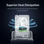 ORICO 6139C3-G2 3.5 inch Transparent USB3.1 Gen2 Type-C Hard Drive Dock - Image 10