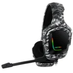 ONIKUMA K20 PS4 Surround Sound Bass PC Gamer Headphone with Microphone, RGB Light - Image 2