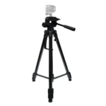 L-3600 Live Tripod with Three-Dimensional Damping Gimbal  Detachable Quick Release Plate  Height Adjustment 62-170cm for SLR Camera  Live Light  Projector ( Black) - Image 4
