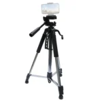 L-1200 Camera Tripod Live Broadcast Bracket For Mobile Phones, Cameras, Projectors 55-148CM Universal Adjustable Tripod (Silver) - Image 2