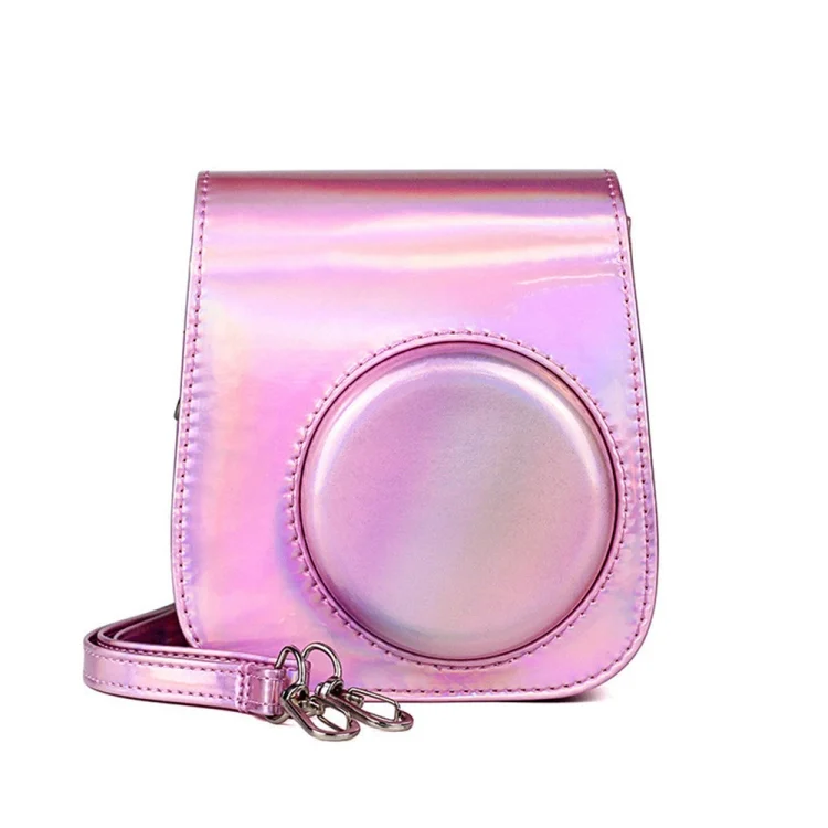 Richwell Portable Aurora  PU Leather Camera Case Camera Bag with Shoulder Strap, Suitable for Fujifilm Instax Mini 11