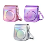 Richwell Portable Aurora  PU Leather Camera Case Camera Bag with Shoulder Strap, Suitable for Fujifilm Instax Mini 11 - Image 3