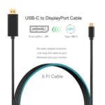 4K 60Hz Type-C to DP DisplayPort Connecting DP Adapter Cable, Cable Length: 1.8m - Image 7