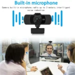 Richwell PC-06 Mini 360 Degrees Rotating 4.0 MP HD Auto Focus PC Webcam with Noise Reduction Microphone - Image 7