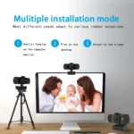 Richwell PC-06 Mini 360 Degrees Rotating 4.0 MP HD Auto Focus PC Webcam with Noise Reduction Microphone - Image 8