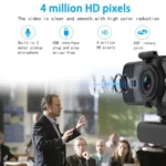 Richwell PC-06 Mini 360 Degrees Rotating 4.0 MP HD Auto Focus PC Webcam with Noise Reduction Microphone - Image 9