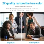 Richwell PC-06 Mini 360 Degrees Rotating 4.0 MP HD Auto Focus PC Webcam with Noise Reduction Microphone - Image 10